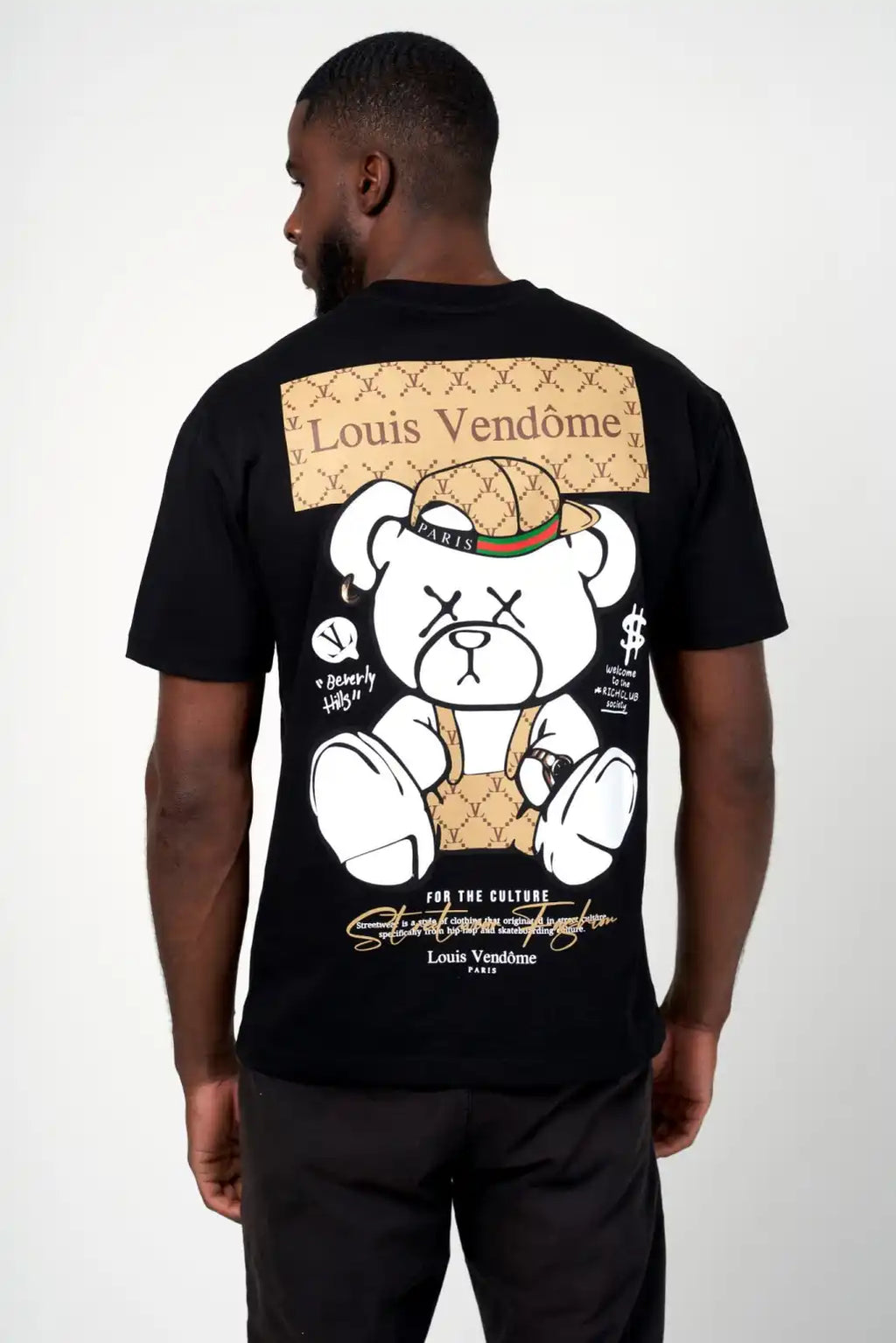 LOUIS VENDOME PARIS CAMISETA HOMBRE MODELO:LV-62 Black.