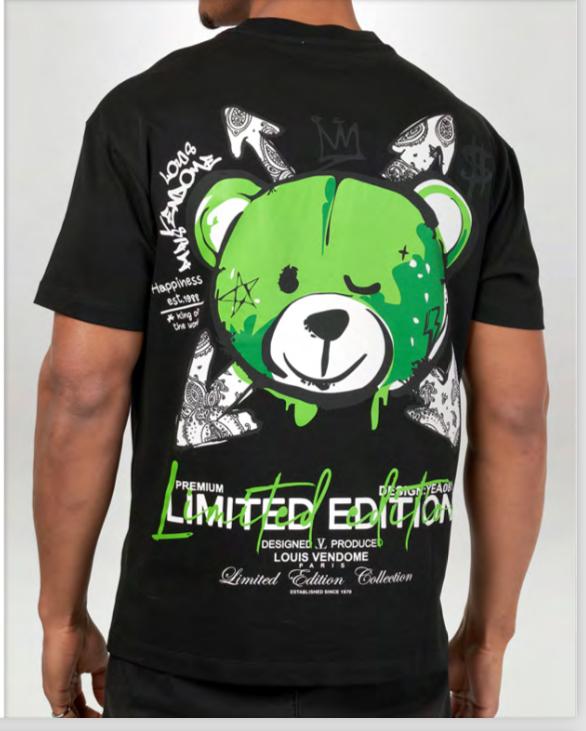 LOUIS VENDOME CAMISETA HOMBRE LV-54 Black/Green.