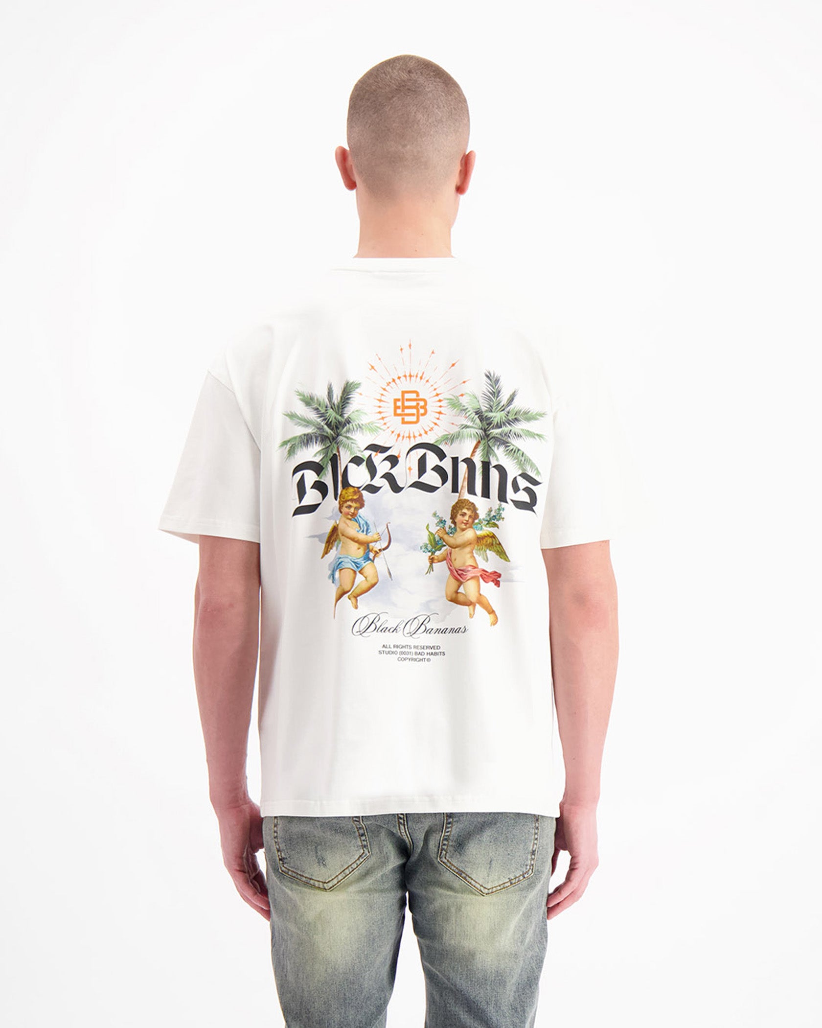 BLACK BANANAS Camiseta Unisex Modelo:1.125.3.31 White.