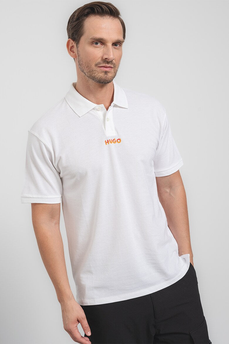 HUGO BOSS POLO HOMBRE  50504559-100.Color Blanco.