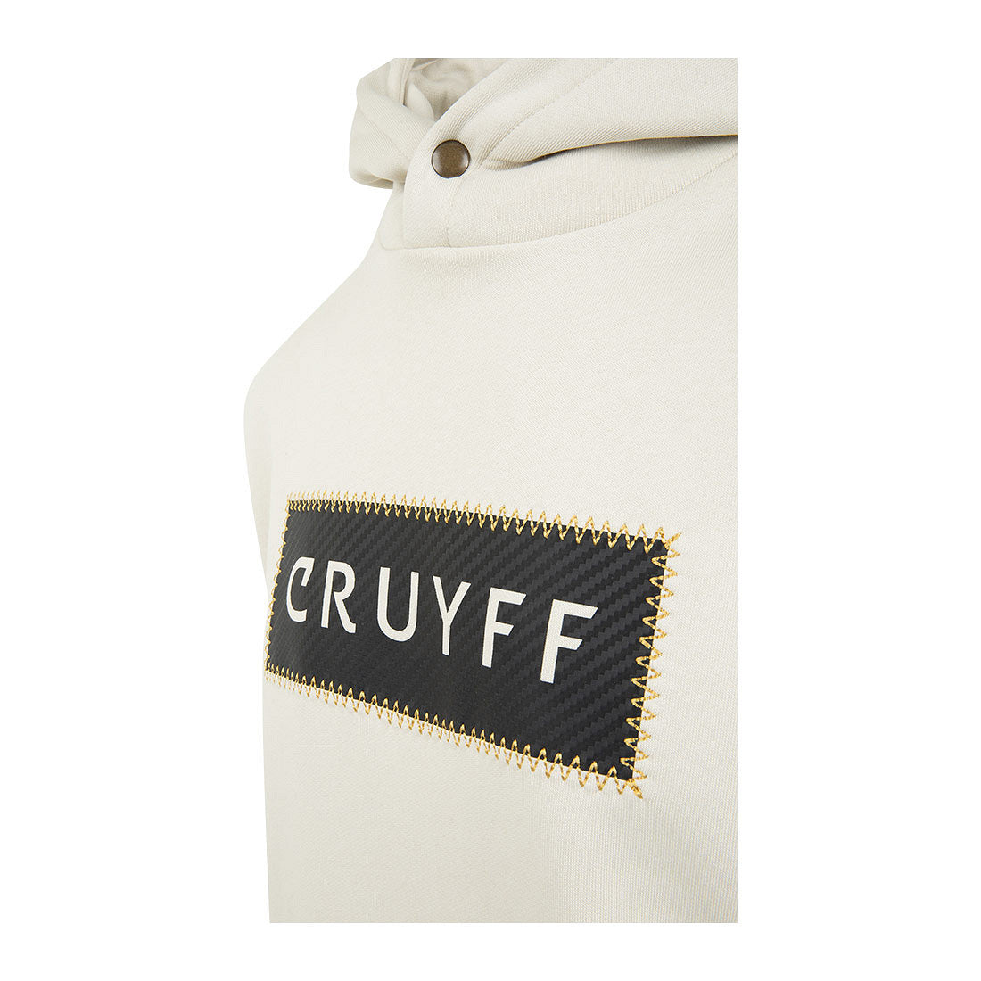 Cruyff  Sudadera Hombre Modelo Fuzeknit Lasercut  CA243770-161 White/Gold.