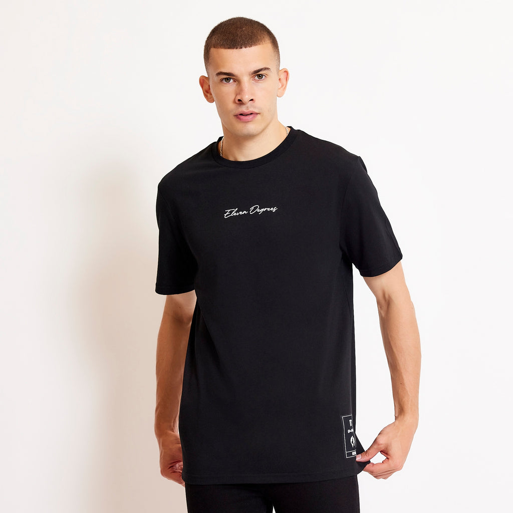 Eleven Degrees 11º City Map Graphic T-Shirt - Black 11D3736-001