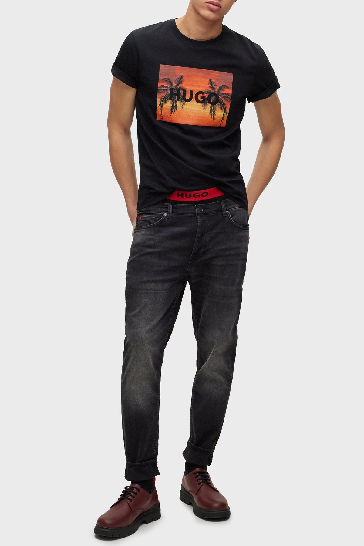 HUGO BOSS  Camiseta Manga Corta Hombre  Color Negro 50488952-001