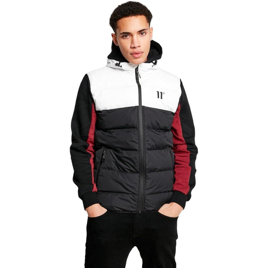 ELEVEN DEGREES Chaleco PANELED BLOCK PUFFER 11D1272-047- Negro / Blanco