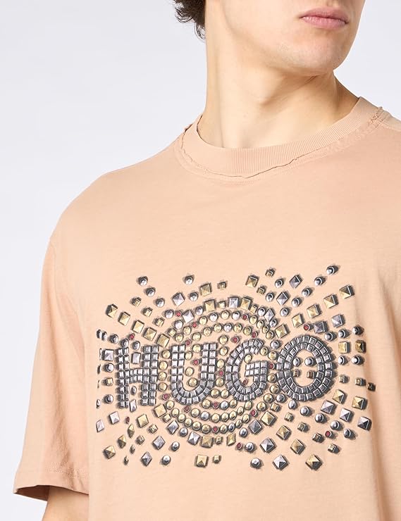 HUGO BOSS  Camiseta Hombre, Color Biege,  50504534-267.