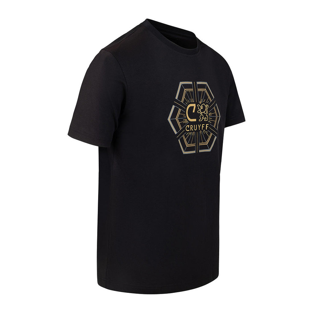 Cruyff Camiseta Hombre Modelo C-Lion Geo CA251055-960 Black/Gold.