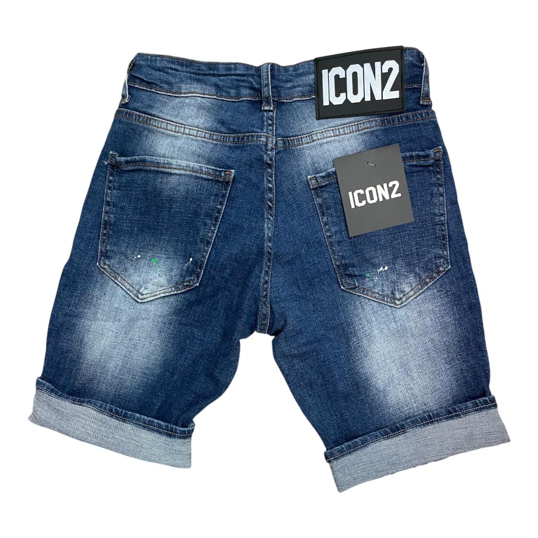 ICON2 Pantalon Corto de hombre de algodón elástico, colección Primavera/Verano (6338).