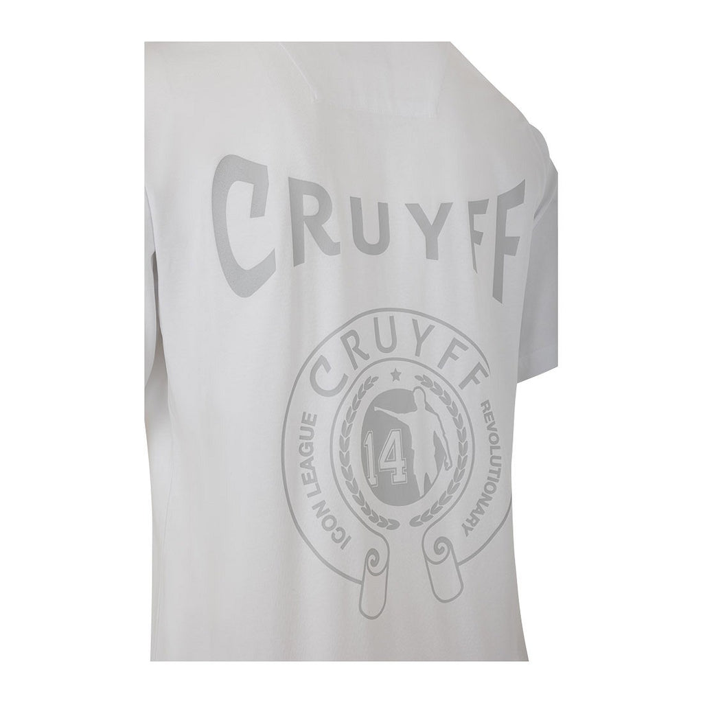 Cruyff Camiseta Hombre Modelo League Logo CA241021-100 Color Blanco.