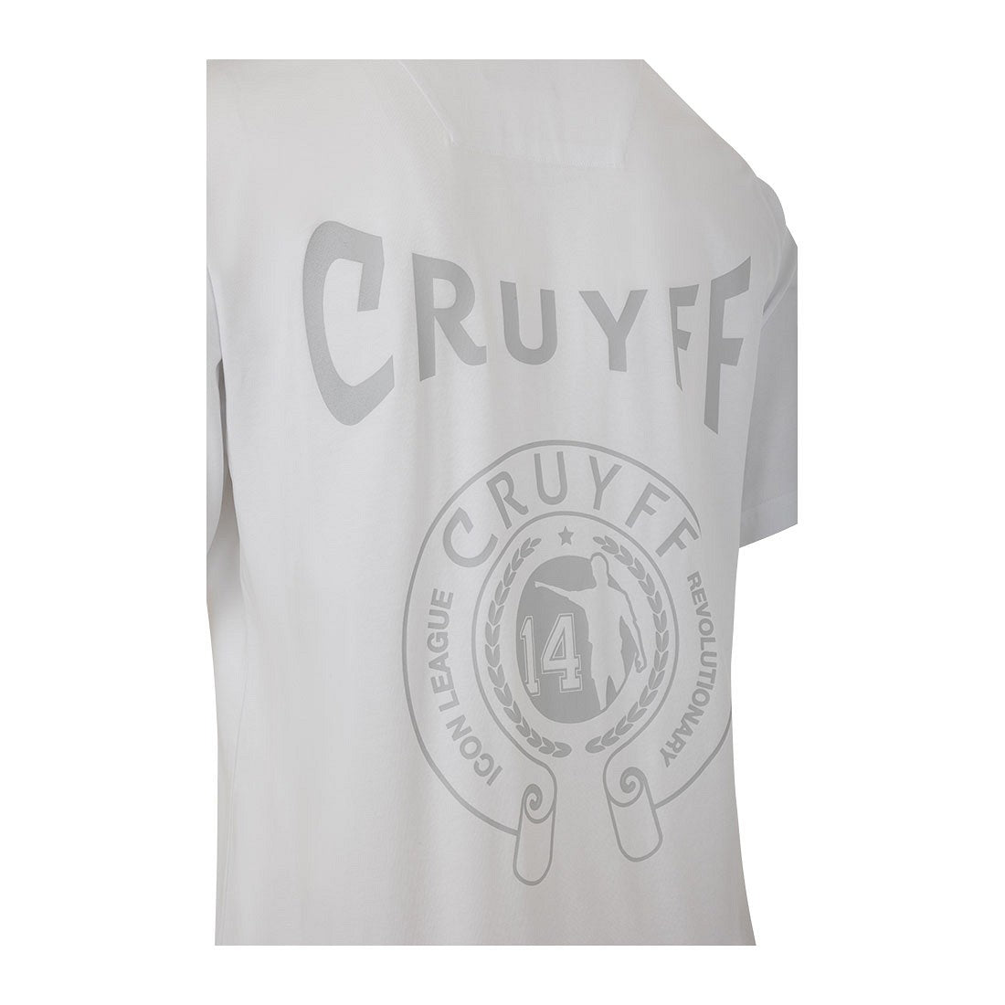 Cruyff Camiseta Hombre Modelo League Logo CA241021-100 Color Blanco.