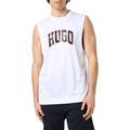 HUGO BOSS CAMISETA SIN MANGAS CON ESPALDA DE MALLA Y LOGO ESTAMPADO 50515489-100.