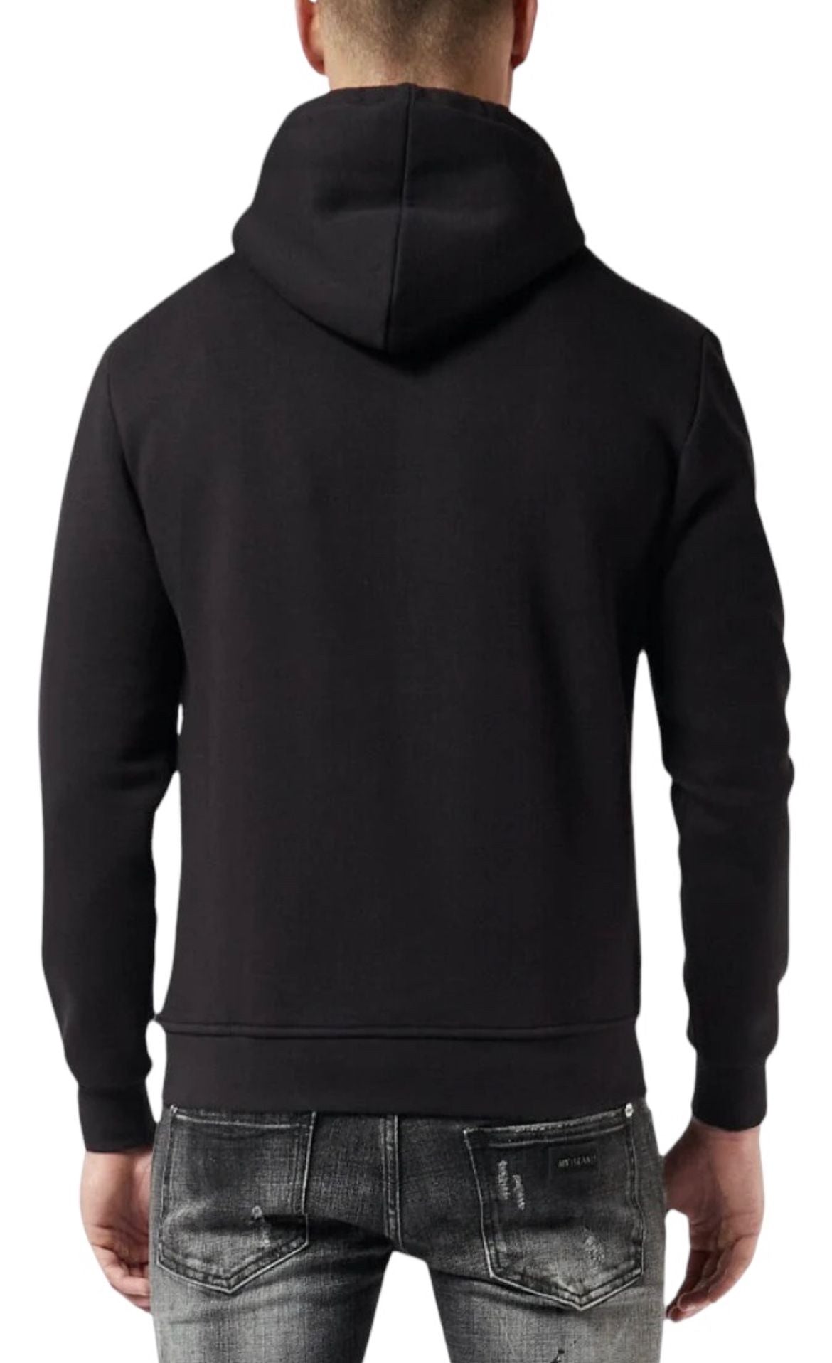 SUDADERA HOMBRE MY BRAND COLOR NEGRO.