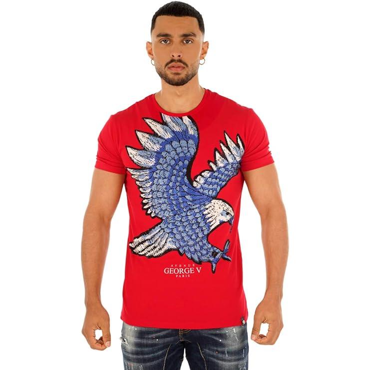 GEORGE-V PARIS Camiseta Hombre Eagle GV-2212 Red