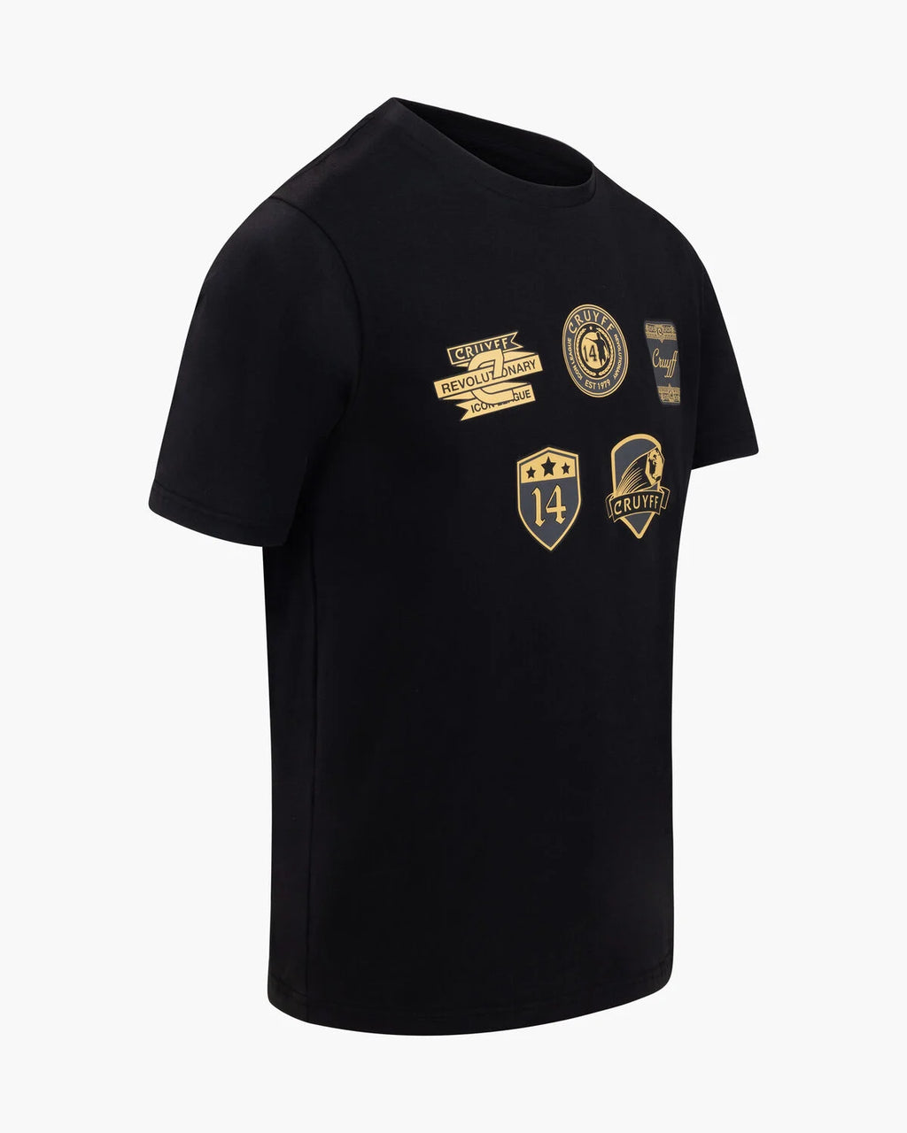 Cruyff Camiseta Hombre Modelo Badge  CA251057-960 Black/Gold.