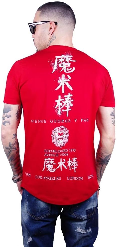 GEORGE-V Camiseta CALIGRAFÍA Cuello Redondo - GV2022 Red.