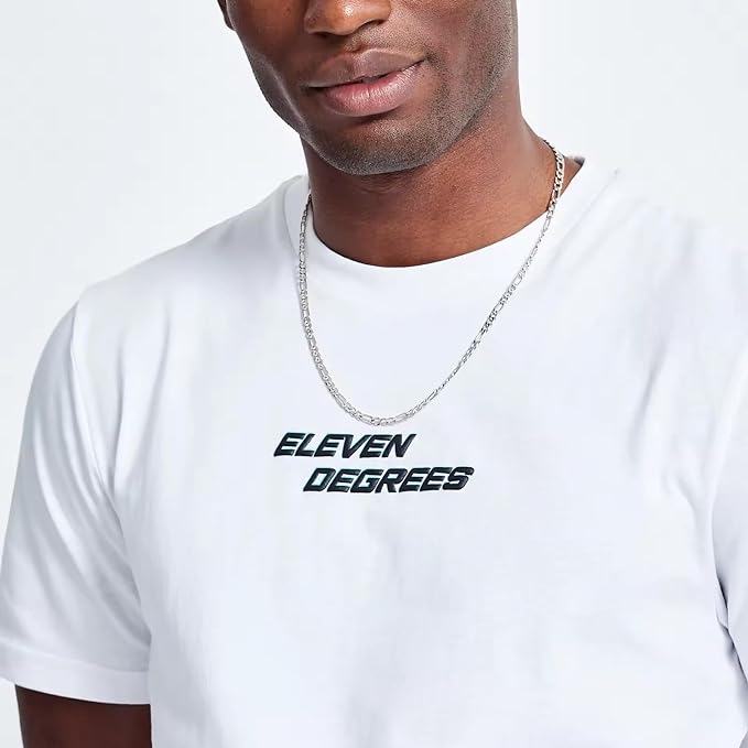 Eleven Degrees 11º City Circle Graphic T-Shirt - White / Kingfisher 11D3711-1167.