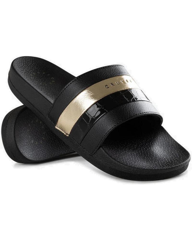 Chanclas De Mujer CRUYFF AQUA COPA BCN - CROCO PATENT- CC231720-960 NEGRO