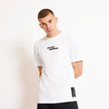 Eleven Degrees 11º City Circle Graphic T-Shirt - White / Kingfisher 11D3711-1165.