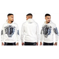 GEORGE-V Sudadera con Capucha LEÓN Y Lirio - GV2093 WHAITE.