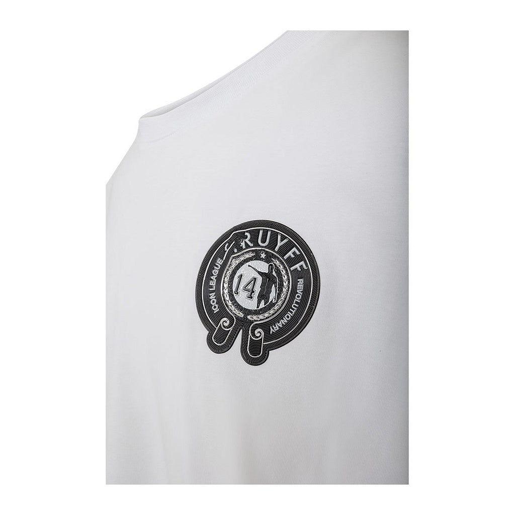 Cruyff Camiseta Hombre Modelo League Logo CA241021-100 Color Blanco.