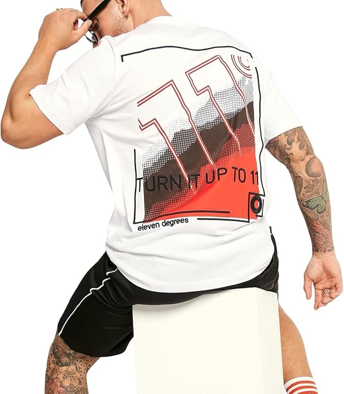 Eleven Degrees 11º Camiseta Graphic Hombre 11D2036-9361 White.