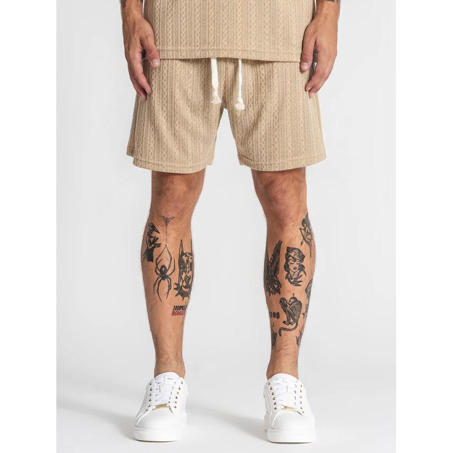 GIANNI KAVANAGH Pantalones Cortos Texturizados HOMBRE GKM007543 Beige.