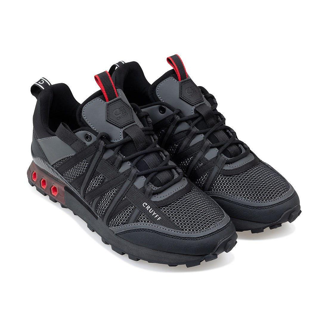 CRUYFF Zapatillas Hombre Modelo Fearia Hex-Tech CC241085-953 Black/Red.