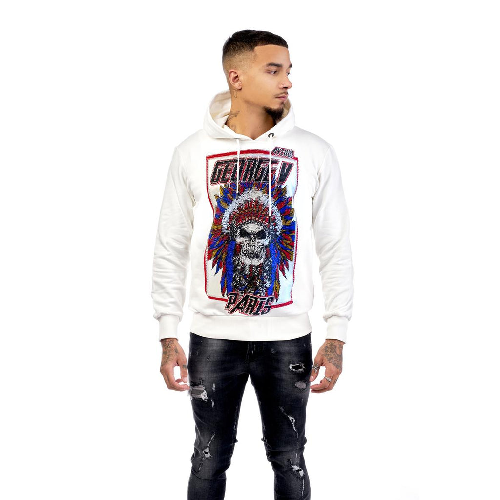 GEORGE-V Sudadera con Capucha GV-2094 WHITE..