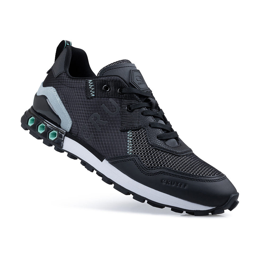 Cruyff Zapatillas Deportivas Hombre Modelo Superbia Hex-Tech CC243231-954 Black/Mint.