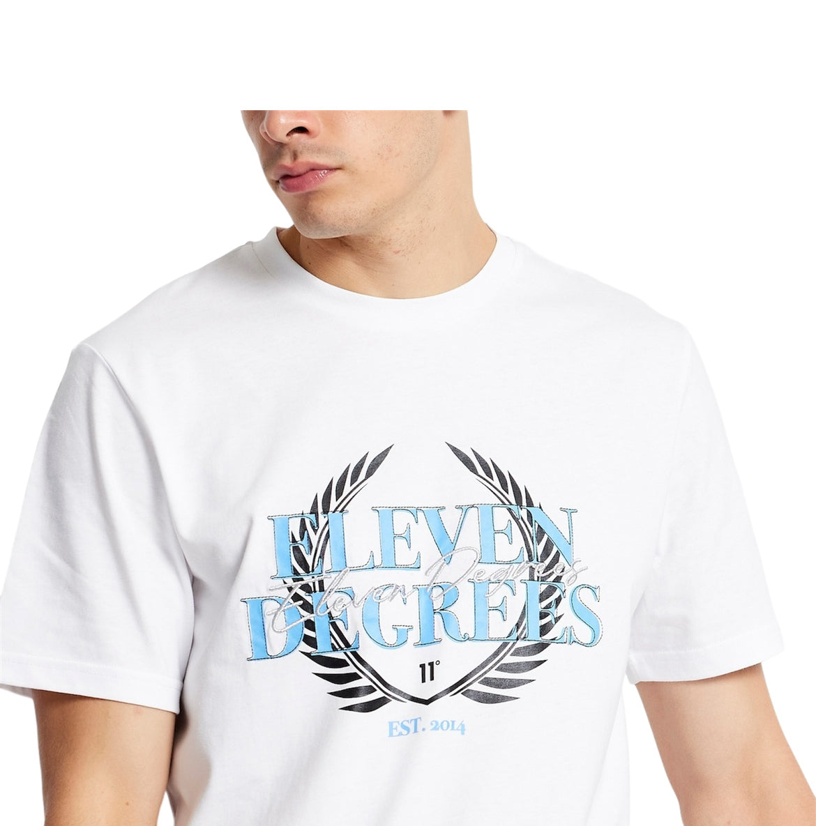 Eleven Degrees 11º Camiseta Hombre 11D3715-002 Blanca.