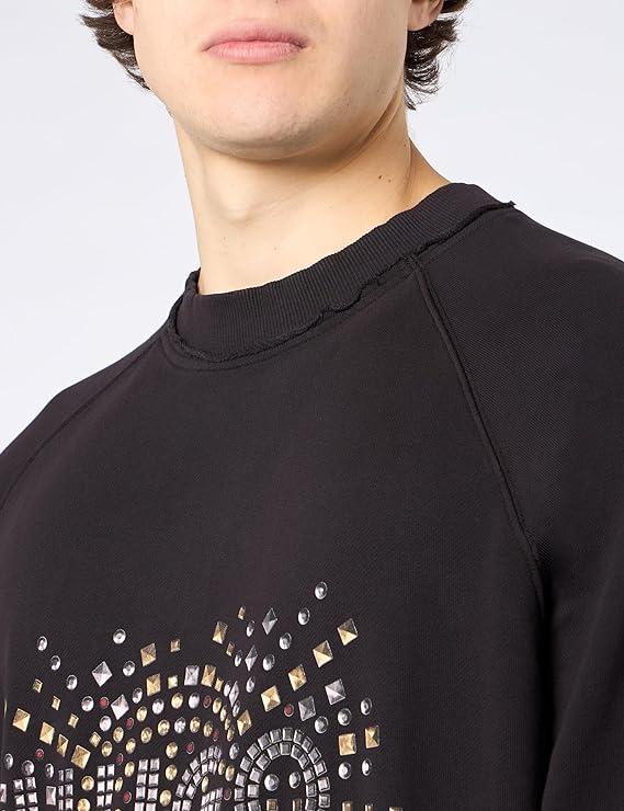 HUGO BOSS  Sudadera Sin Capucha Hombre, Color Negro,  50504520-001.