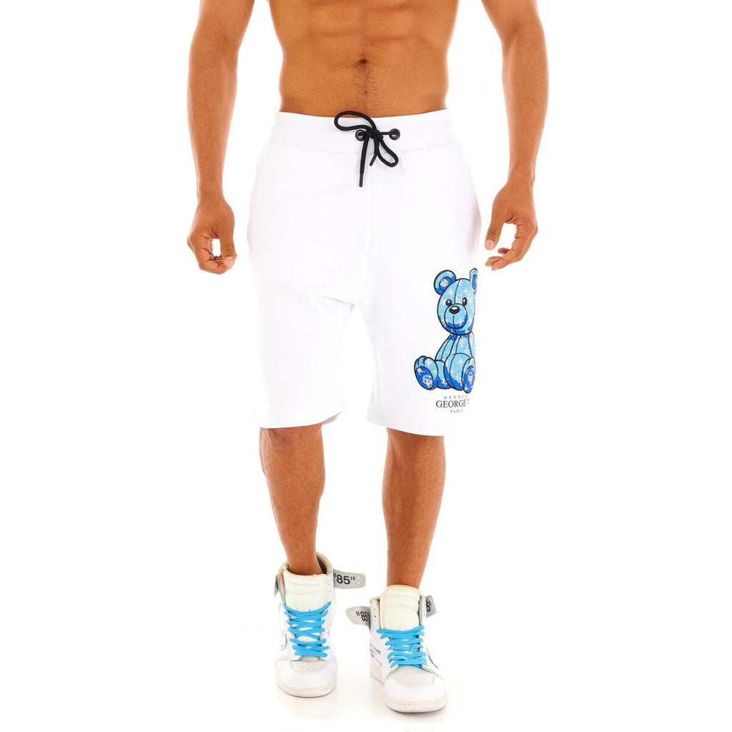 GEORGE-V .Pantalon Corto Hombre GV-2237 White/Blue.