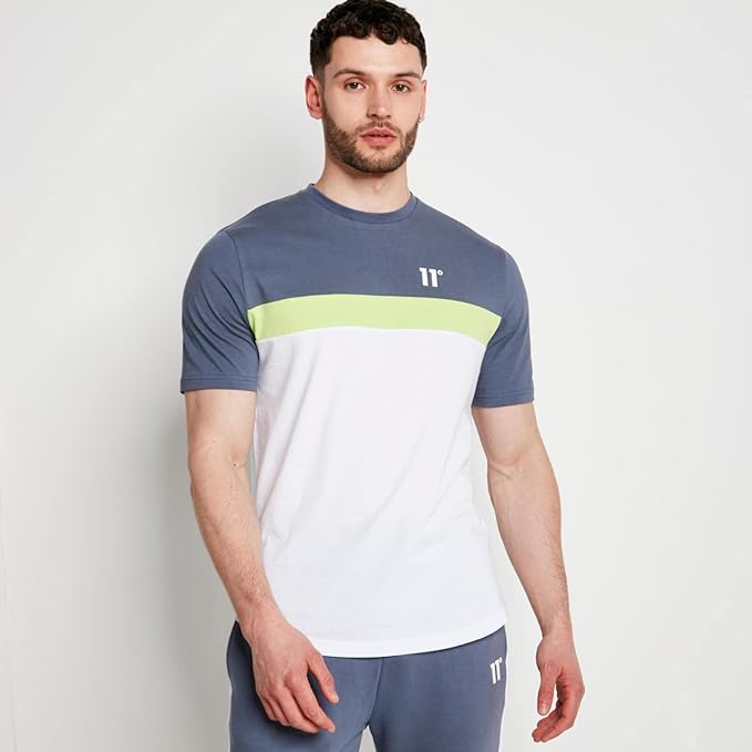 Eleven Degrees 11º Camiseta Hombre Triple Panel 11D3089-973.