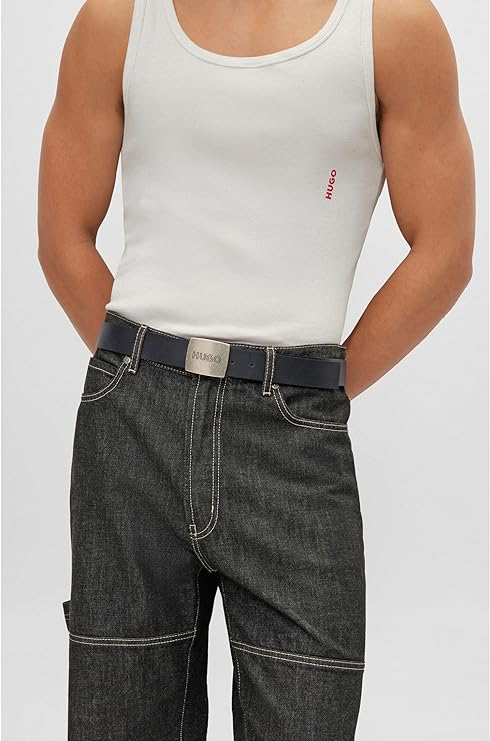 HUGO BOSS  Cinturon  Hombre, 50486668-001 Negro.