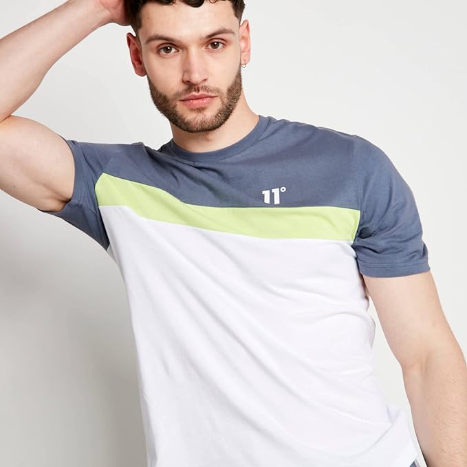 Eleven Degrees 11º Camiseta Hombre Triple Panel 11D3089-973.