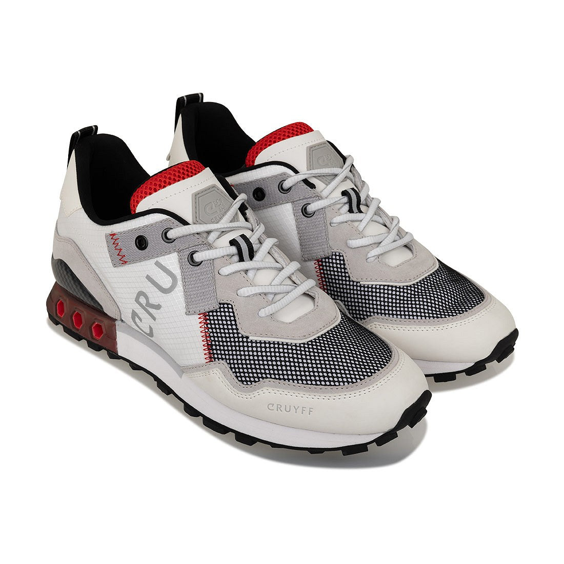 Cruyff Zapatillas Deportivas Hombre Modelo Superbia Hex-Tech CC241192-153 White/Red.