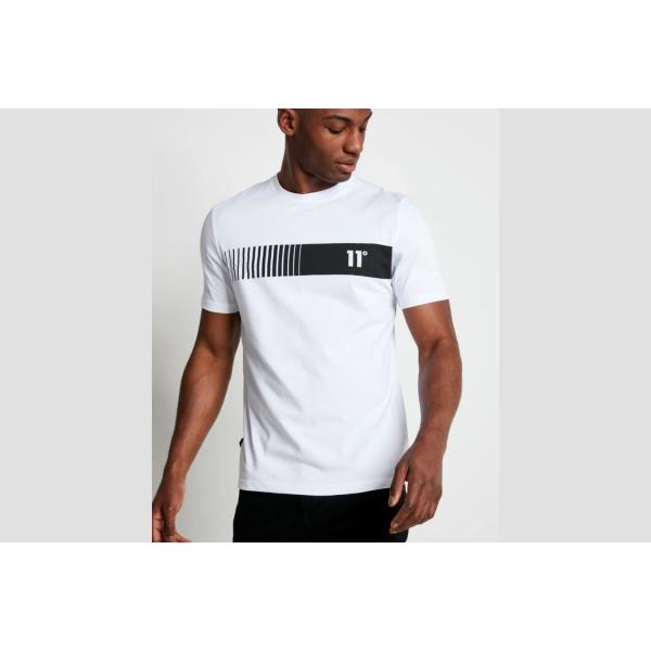 Eleven Degrees 11º Camiseta para Hombre con Logotipo 11D3045-002  White.