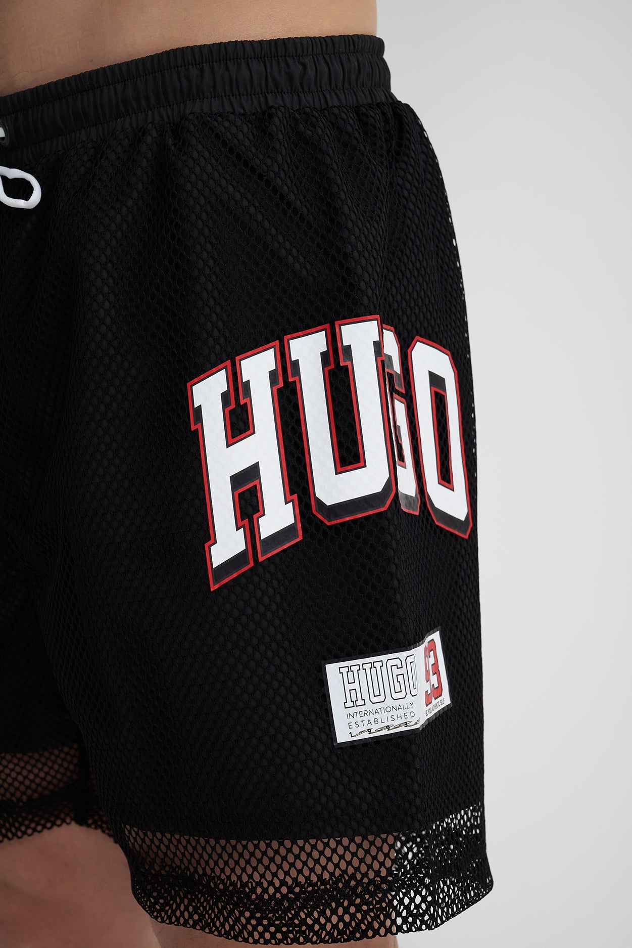 HUGO Bañador de malla para hombre, 50515479-001 Black.