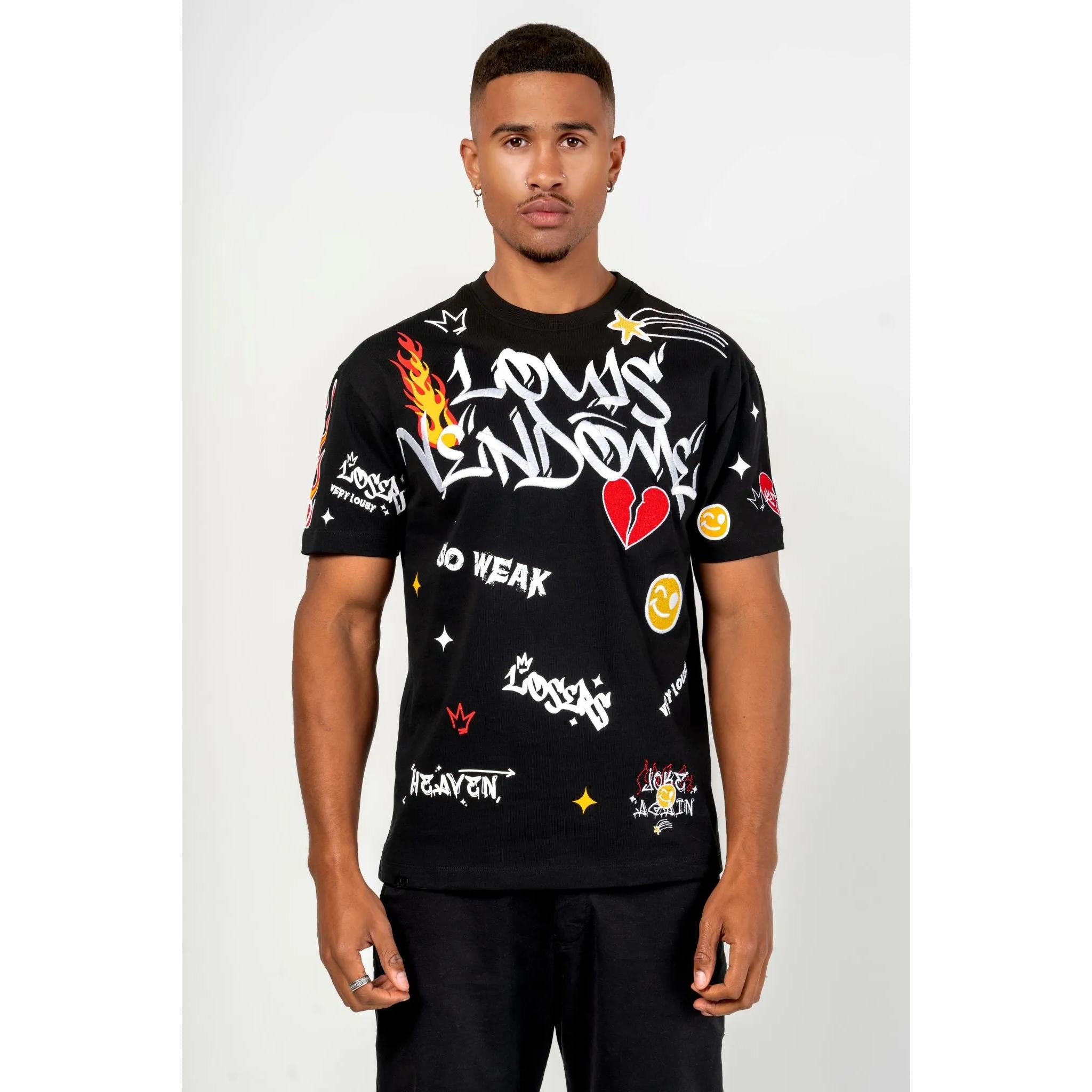 LOUIS VENDOME PARIS CAMISETA HOMBRE MODELO:LV-74 Black.