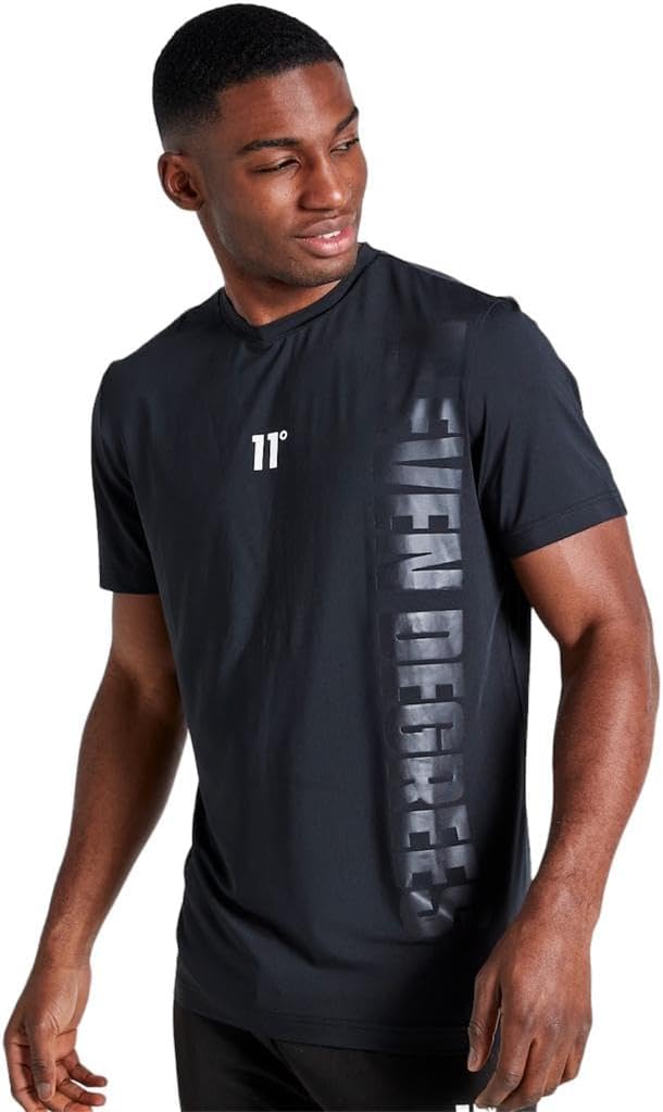 Eleven Degrees 11º Camiseta Hombre Negra 11D3300-001.