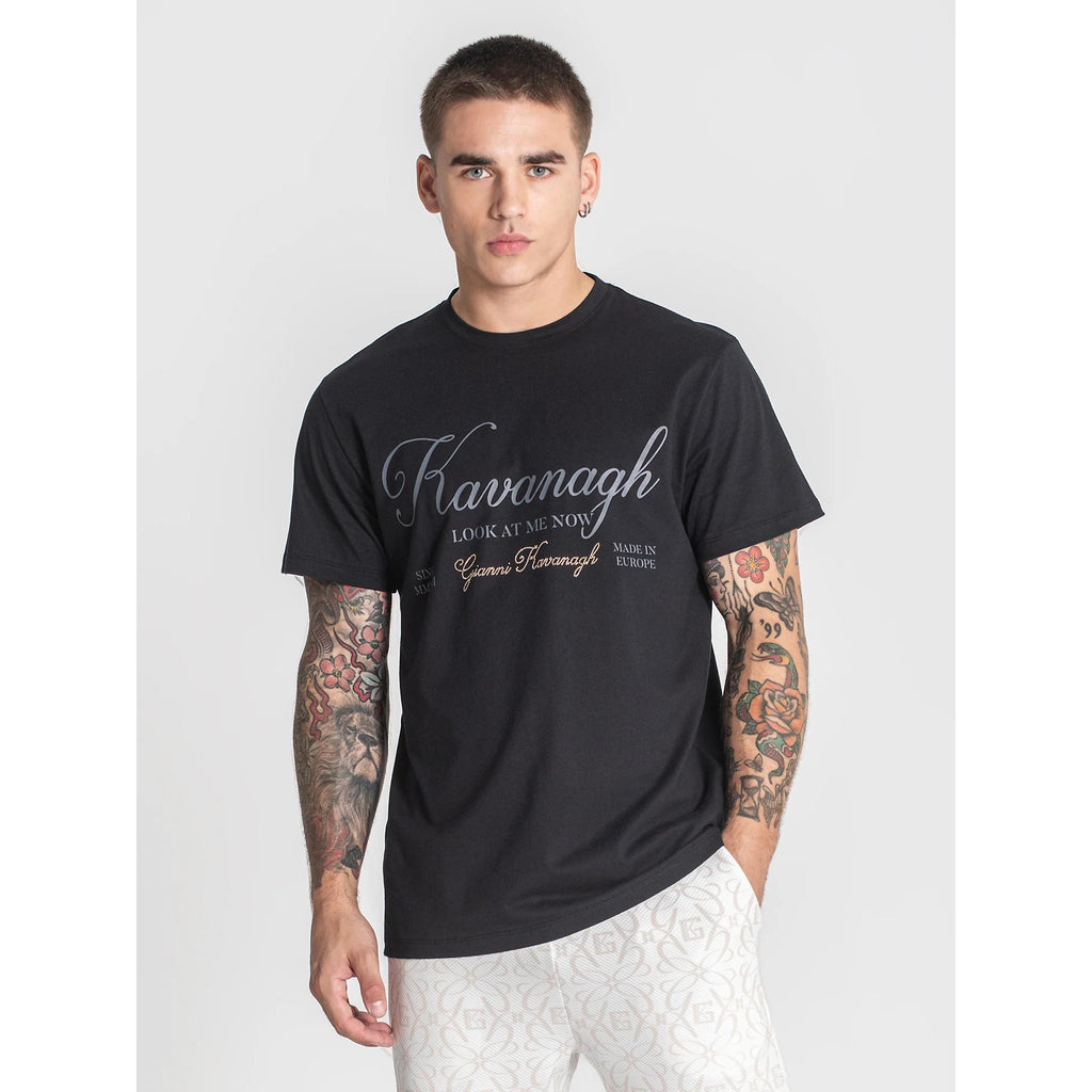 GIANNI KAVANAGH CAMISETA NEGRA SHOWSTOPPER DIAMOND GKM006560 HOMBRE.