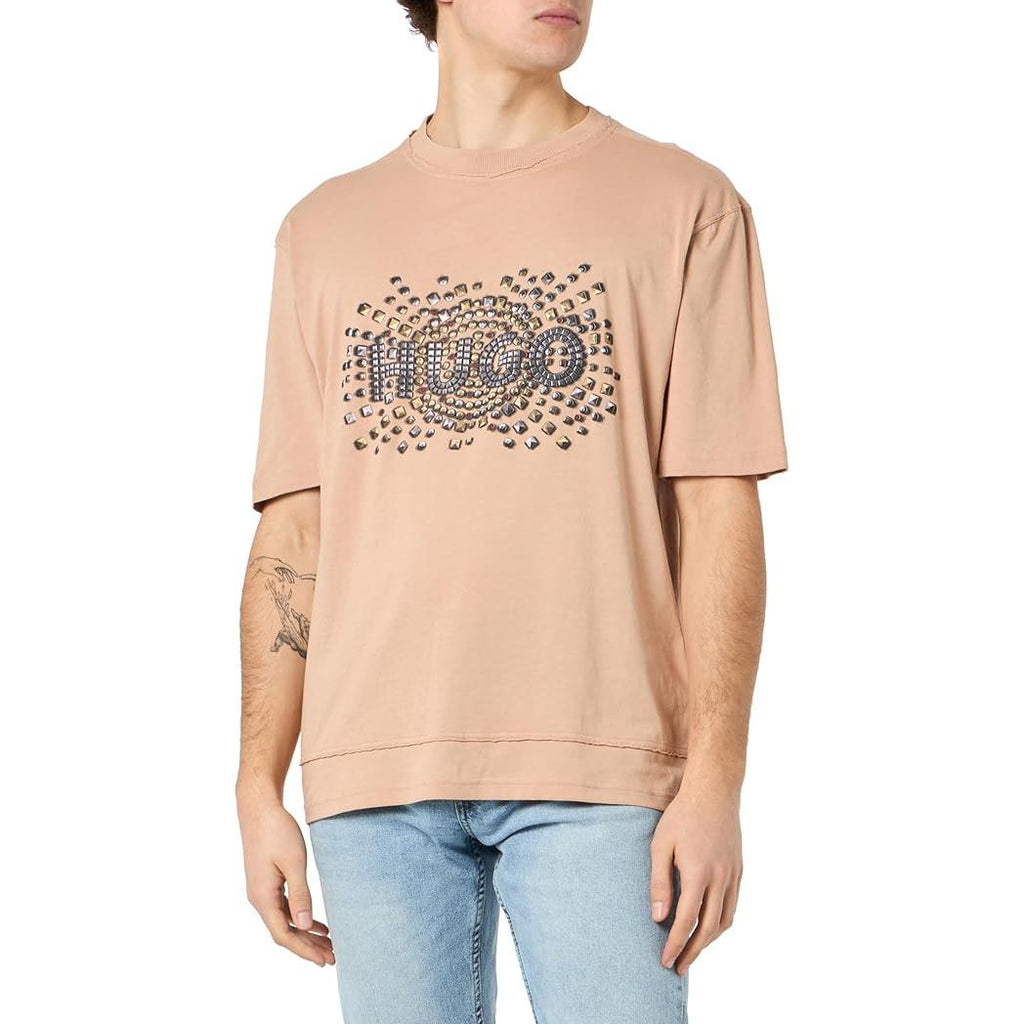 HUGO BOSS  Camiseta Hombre, Color Biege,  50504534-267.