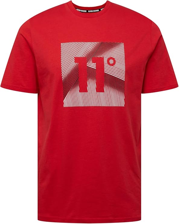 Eleven Degrees 11º .Camiseta Hombre 11D1121-456 Red.