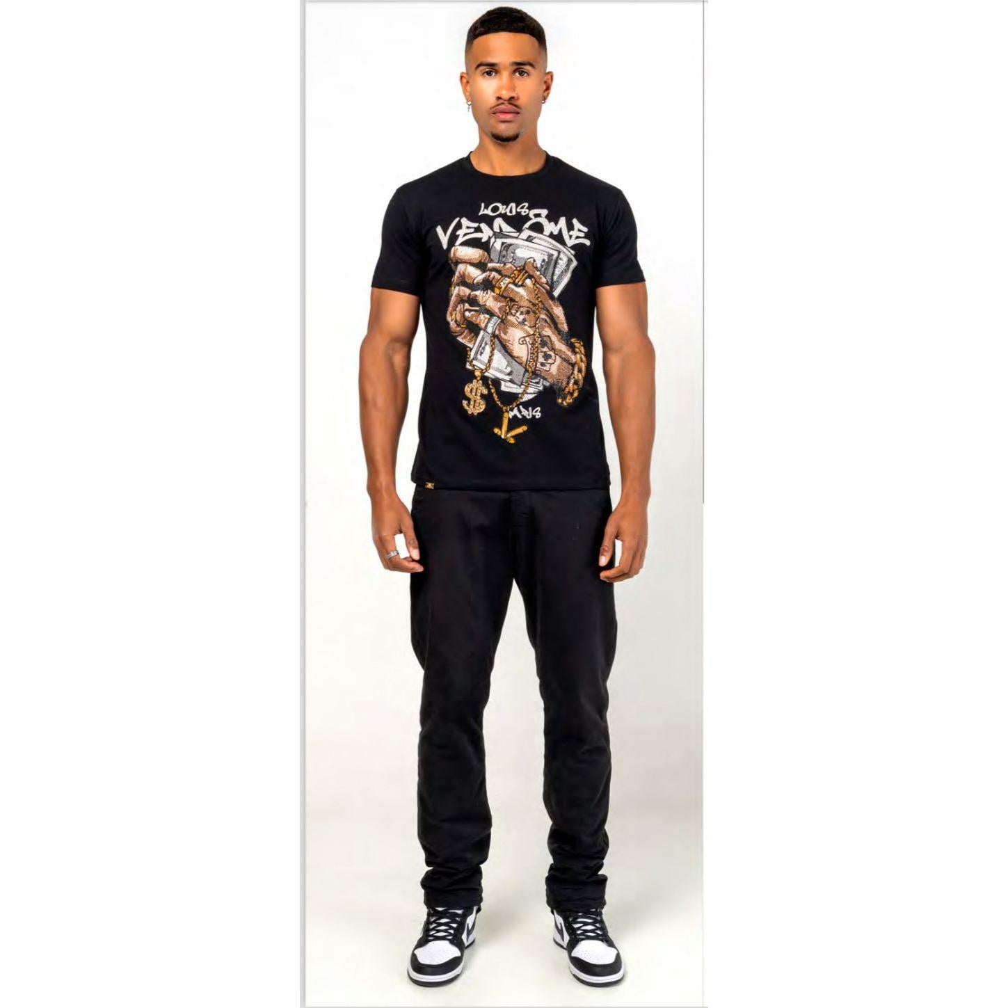 LOUIS VENDOME CAMISETA HOMBRE LV-67 Black.
