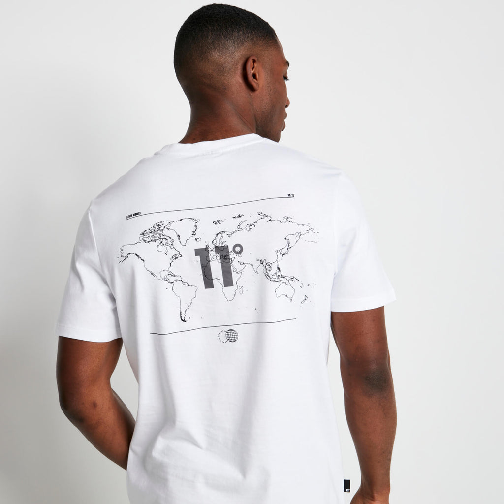 Eleven Degrees 11º Camiseta GLOBAL – Blanca 11D3106-002.