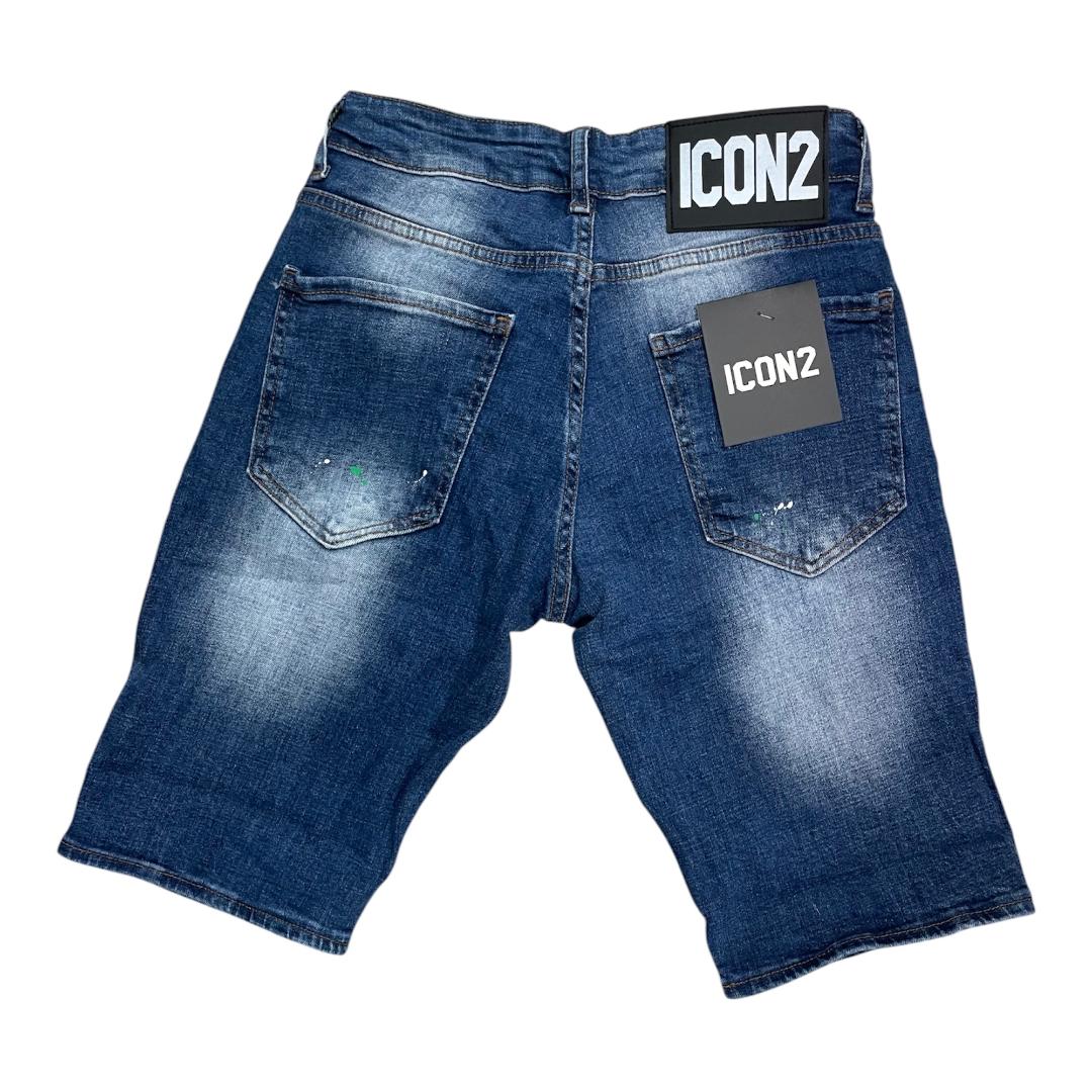 ICON2 Pantalon Corto de hombre de algodón elástico, colección Primavera/Verano (6338).