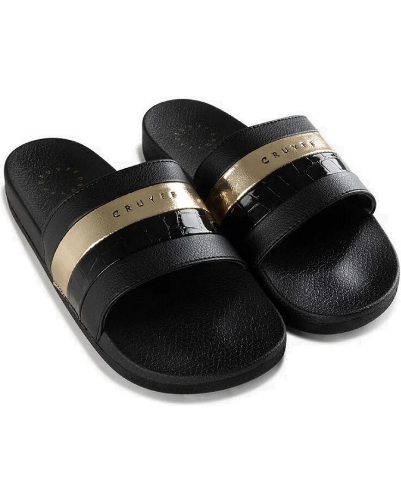Chanclas De Mujer CRUYFF AQUA COPA BCN - CROCO PATENT- CC231720-960 NEGRO