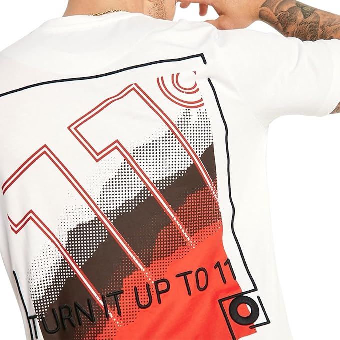 Eleven Degrees 11º Camiseta Graphic Hombre 11D2036-9361 White.