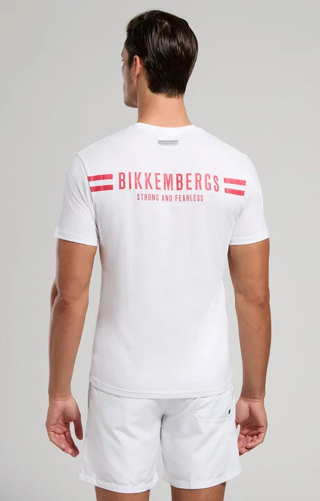 BIKKEMBERGS CAMISETA  HOMBRE COLOR BLANCO BKK3MTS04.