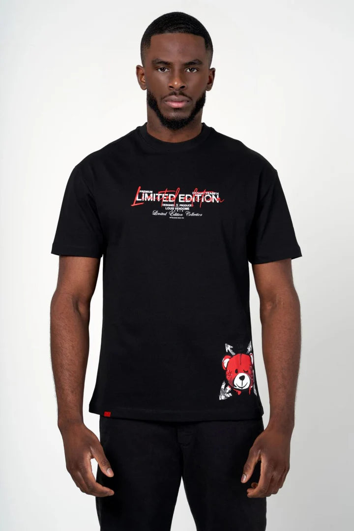 LOUIS VENDOME CAMISETA HOMBRE LV-54 Black/Red.