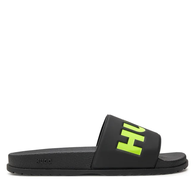 HUGO BOSS  Chanclas Hombre  Color Negro/Verde 50498352-008.